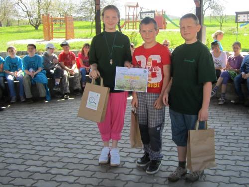 20130426 - Excelentní 3. místo v krajském kole soutěže Poznej a chraň získali žáci 4. třídy