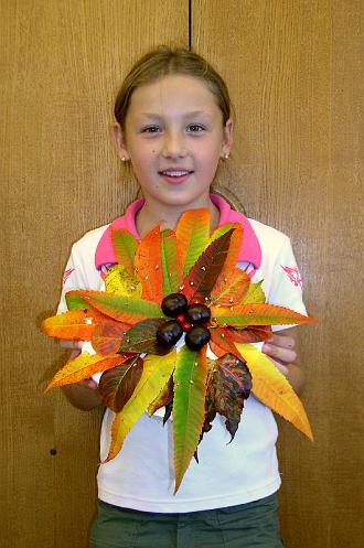 Podzimní dekorace od žáků 4. třídy